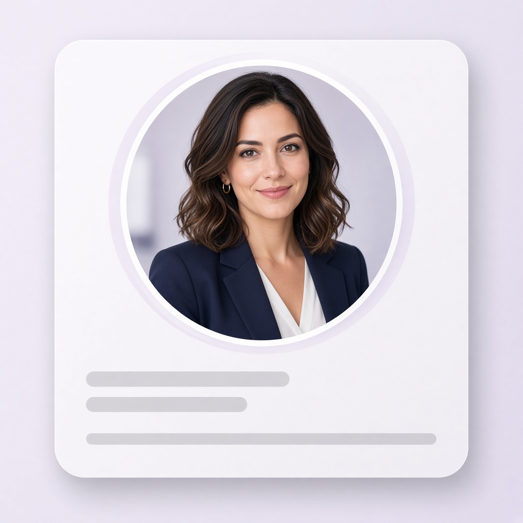 LinkedIn-style profile card preview